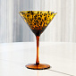 Бокал для мартини 560мл LUCKY Лео желтый/коричневый стекло