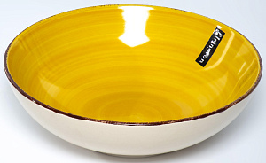 Тарелка суповая 18см 540мл ELRINGTON АЭРОГРАФ Медовый керамика 000000000001211173