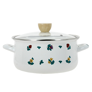 Кастрюля Ete со стеклянной крышкой с пароотводом, 22х10.6 см, 3.3л 000000000001169488