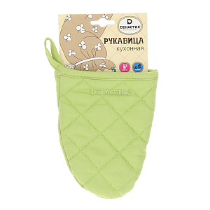 Варежка для кухни DE'NASTIA зеленый 100%Хлопок K000010 000000000001144853