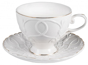 Пара чайная 220мл/блюдце BALSFORD Грация Клио подарочная упаковка фарфор 000000000001193999