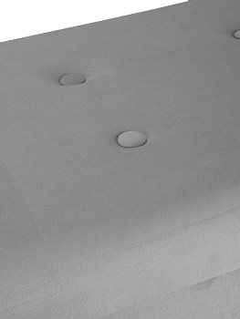 Пуфик складной 76х38х38см прямоугольный серый велюр 000000000001226416