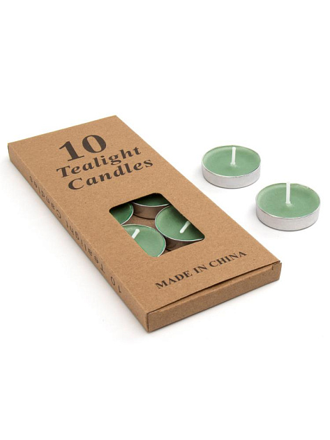 Набор свечей чайных 10шт 000000000001216435