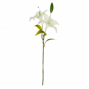 Цветок искусственный Лилия 57,5см белая 000000000001218353