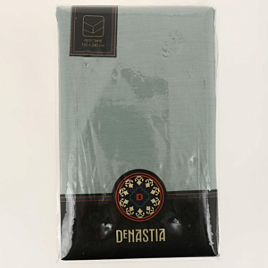 Проcтыня 160x240см DE'NASTIA зеленый 100%хб сатин C010834 000000000001204360