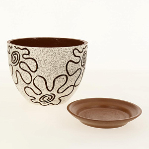 Горшок для цветов декоративный керамический Клякса текстурный №2 3л ГК 6 000000000001200873