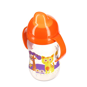 Поильник-Непроливайка с твердым носиком Веселые животные Lubby, от 6 месяцев, 250мл 000000000001135463