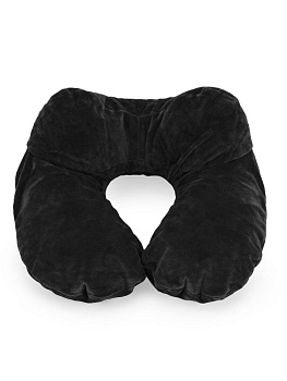 Подушка для путешествий 30х30х12см надувная черный полиэстер 000000000001226498