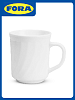 Кружка 250мл FORA белая опал