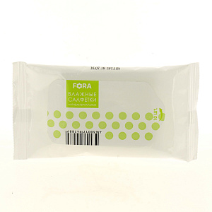 Влажные салфетки 10шт FORA антибактериальные 000000000001172355