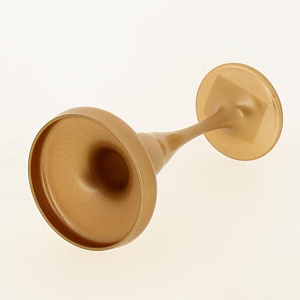 Подсвечник стеклянный с напылением цвет Матовая бронза , двойная лакировка, Колорист Дизайн RUDIK 000000000001191036