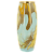Ваза стеклянная декорированая вручную бочка 26 см. Линия Моне -Аквапринт Мрамор с золотым ободком.  7736/250/ak101 000000000001191014