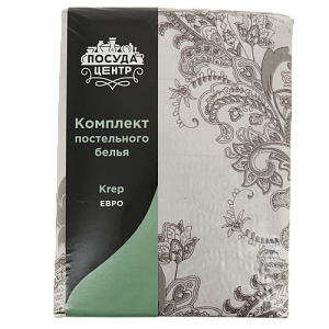 Комплект постельного белья евро ПОСУДА ЦЕНТР Царс дворец креп-жатка полиэстер 000000000001188941
