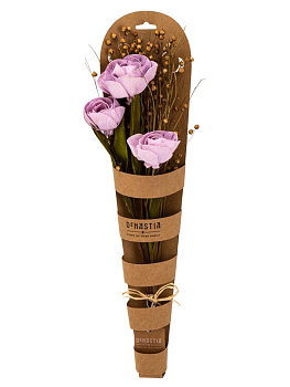 Сухоцветы 12x6x47см DE'NASTIA Цветочная композиция Маки микс цветов 000000000001228201