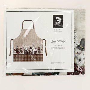 Фартук "Этель" Winter holidays 60х70см, 100% хлопок, саржа 190гр/м2 5215713 000000000001202374