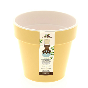 Кашпо/вставка Порто 1л D14,5 H13 кремовый 000000000001185589