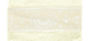 Полотенце для лица DE'NASTIA Талисман 50х90см молочный 100%Хлопок пл.451гр/м2 D000105 000000000001177459