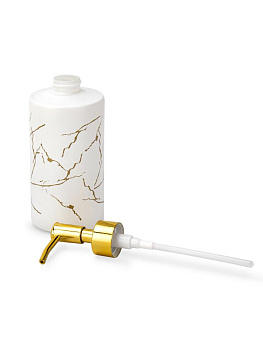 Диспенсер для жидкого мыла 350мл 6х6х19см белый стекло/полипропилен 000000000001229359