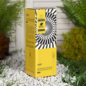 Светильник-факел уличный 50см D7,5см 12 LED LUAZON LIQHTING солнечная батарея эффет горящего огня 000000000001211013