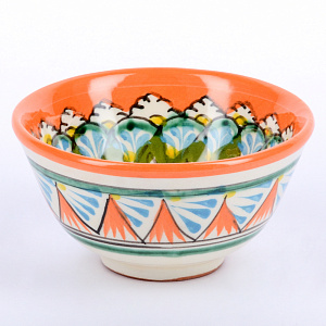 Пиала 11см RISHTON KULOLCHILIC рисунок мехроб оранжевый керамика 000000000001207891