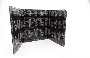 Экран защитный от брызг 32,5х84см ПОСУДА ЦЕНТР черный алюминиевая фольга 000000000001215495