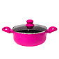 Кастрюля 4л SERVITTA Siesta фуксия алюминий