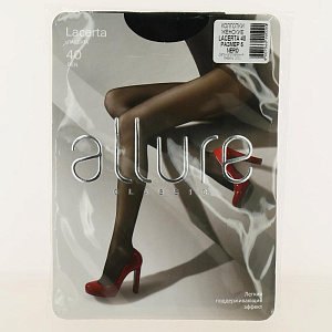 Колготки женские 40ден р.5 ALLURE Лацерта nero 000000000001197431