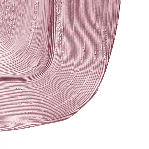Блюдо сервировочное 33см GLASSCOM SQUARE pink стекло 000000000001213156