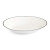 Тарелка суповая 21,5см 415мл DE'NASTIA белая с черной каймой стеклокерамика 000000000001218967