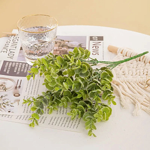 Цветок искусственный Эвкалипт 30см припыленный 000000000001218431