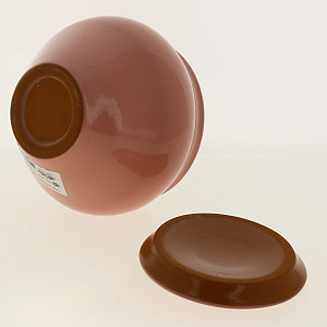 Горшочек под жаркое 700мл ПОСУДА ЦЕНТР с крышкой розовый керамика 4243 000000000001182204