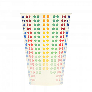 Набор одноразовых стаканов Цветные Точки Pap Star, 200мл, 10 шт. 000000000001142451