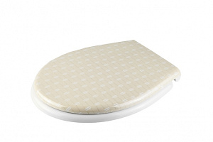 Сиденье для унитаза RATTAN дюропластовое с крышкой в ассортименте с системой плавного опускания крышки SOFT CLOSE D-19937 000000000001201643