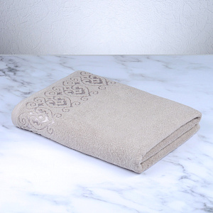 Полотенце махровое 70х130см DINA ME Итальянский бордюр оливковое плотность 480гр/м 100%хлопок 000000000001210312