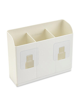 Подставка для столовых приборов 20х7х15,5см белый пластик 000000000001228327