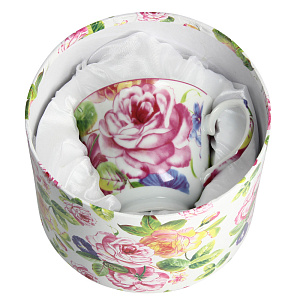 Чайная пара Розовый пион Estetica 220мл 000000000001126482