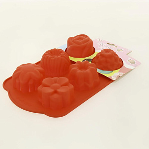 Форма для выпечки 6 ячеек M010083/R010407 силикон 000000000001186246