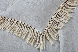 Набор ЕВРО Сантини (Цвет-Лазурный)Покрывало:240х260см(1шт),Наволочки:50х70см(2шт).80%хлопок/20%Бамбук.SR56-213-2.4. 000000000001200046