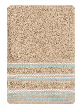 Набор махровых полотенец 2 шт 70x140см LUCKY бежевый/молочный хлопок 100% 000000000001216092