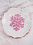 Украшение декоративное Снежинка 11,5х11,5см розовый пластик 000000000001208279
