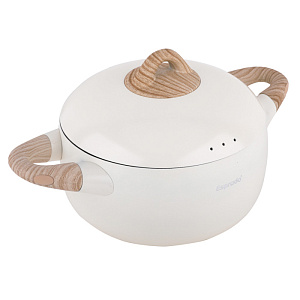 Кастрюля с крышкой 4л ESPRADO Bola антипригарная индукция белый алюминий 000000000001222749