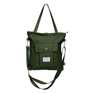 Сумка-шоппер Clever (холст) 35х30х3см зеленый поликотон 000000000001221705