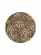 Салфетка сервировочная 38см DE'NASTIA Лео круглая бежевый/черный ПВХ 000000000001221302