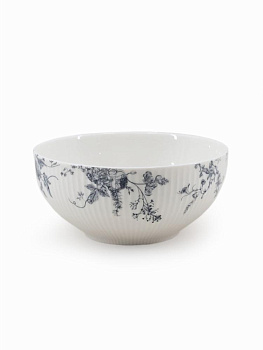 Салатник 15см 600мл DE'NASTIA Флер Гранит белый фарфор 000000000001229628