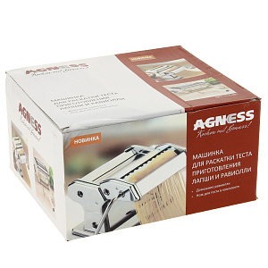 Машинка для раскатки теста для лапши и пельменей Agness 000000000001169043