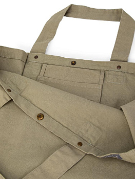 Сумка 38х44х22 DE'NASTIA Sea Salt Washed мятный хлопок 000000000001225550