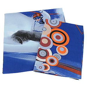 Комплект постельного белья 1,5-спальный DRIVE Сноуборд 100%хлопок поплин 110гр/м рисунок 1635 000000000001169658