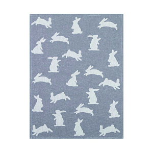 Полотенце кухонное 40х60см Зайчики сильвер-990 жаккард хлопок-100% 000000000001215453