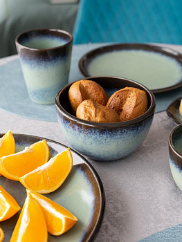 Салатник 14,5см/712мл DE'NASTIA средний голубой керамика 000000000001216792