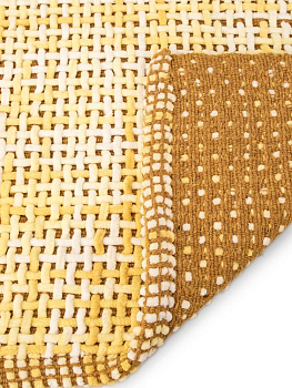 Коврик для ванной 50х80см LUCKY Wicker противоскользящий желтый хлопок/полиэстер 000000000001225650